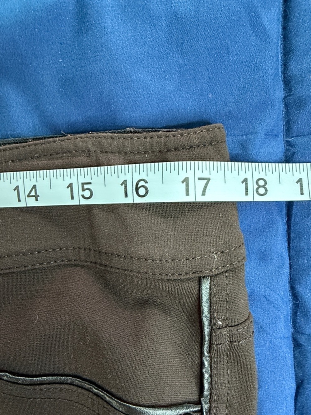 Women's Dark Brown Skinny Ponte Pull-On Pants - Picture 7 of 13